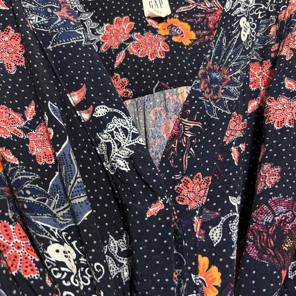 Gap Floral Paisley Western Button Down Dress - Picture 4 of 5